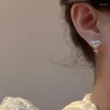 Hoop oorbellen Magic Pearl voor vrouwen Coquette Girls 2023 Fashion Love Ear Cuff Luxury Crystals Elegante sieradenaccessoires