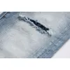 Jeans pour hommes dsqua jeans printemps et automne trou cassé élastique lavage à l'eau pieds de course serré boîte de nuit lumière fraîche D2 pantalons