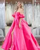 Sweetheart A-line Prom Dress 2k23 V-Neckline High Slit Puffy Attachable Sleeves Pageant Formal Evening Event Party Runway Black-Tie Gala Wedding Guest Gown Red Carpet
