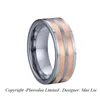 Cluster Rings 2023 Custom Mens Jewelry 14k Rose Gold Tungsten For Men Finger Ring
