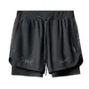 Heren shorts Summer Heren groot formaat nep tweedelig snel drogende sport nikkelbroek buiten hardloop fitness basketbal