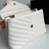 HOT Designer Handväska Lyxigt märke Fårskinn Axelväskor Klassisk Dam Stripe Crossbody-väska Bankett Shopping Bröllop Fritid Affärspaket