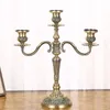 Candle Holders Vintage Metal Candlestick European Style Creative Romantic Candlelight Dinner Iron Wedding Holder Decoration