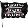 3X5ft Trump Flags 2024 Campaign Banner Trump God Guns Flag DHL Gratis leverans