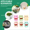 Garden Decorations 10 Pcs Decor Dashboard Piggy Statue Lovely Animal Figurine Mini Model Miniature Farm Decors Small Resin Desktop Sculpture