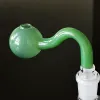 Tubi per bruciatore a olio in vetro Pyrex con 10mm 14mm 18mm maschio femmina gorgogliatore per fumo tabacco Hanb Pipe 12 LL