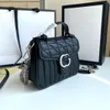 CC Designer Crossbody Bag Women's Single Shoulder Bags Leather Top Handle With Hearts Artwork 21CM