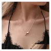 Pendentif Colliers Mode Tiny Heart Dainty Initial Collier Or Sier Couleur Lettre Nom Collier Pour Femmes Bijoux Cadeau Drop Livraison Otlfg