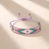 Braccialetti con ciondoli ZHONGVI Miyuki Seme Bracciale con perline Catena di corda regolabile Semplice per donne Ragazze Gioielli di moda Regalo fatto a mano