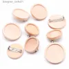 Pins Broches 10 stks/partij Blank Hout Cabochon Broche Basisinstellingen 20 25 30 40mm Dia Ronde Bezel Tray Diy Broches Pin Backs voor Sieraden MakenL231120