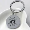 Keychains Unique Sun Keychain High Polished Stainless Steel Disc Jewelry Wholesale Price For Men And Women YP7377