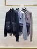 Högkvalitativ designerjackor Stylish Nylon Pocket Stitching Design Sticked tröja Cardigan Luxury Highend Mens Casual Jacket