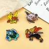 Desenhos Animados pequenos animais bonitos com forma de espada design de metal esmalte broche estilo punk pequena tartaruga animal emblema pino melhor amigo presen