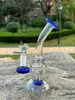 6inch Mini Glass Bong Hookah Reting Water Pipe Percolator Shisha Filter Bubbler w/ Ice Catcher Pipes Bongs Hookahs