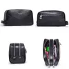 Cosmetische tassen Cases Contact's echte lederen heren cosmetische tassen Case Travel Organizer Men Toiletietas Luxury Merk make -uptassen Grote capaciteit 230419