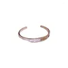 Bracelet arrivée bijoux de mode Zircon creux luxe manchette Bracelets pour femme fête de vacances quotidien élégant Bracelet cadeaux