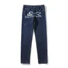 Mens Jeans High Street Vintage Baggy Harajuku Dog Flying Denim Calças de jeans de tamanho grande casual calças lavadas soltas masculino 230420