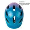 Езда на велосипедные шлемы Экскурсный легкий велосипедный шлем со светодиодным световым велосипедным шлемом электрический велосипедный шлем горный велосипед