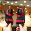 Sandalen zomer canvas sandalen jongens meisjes sandalen vaste kleur zachte oplossingen anti-slip kinderen kinderen schoenen zomer strand sandalen 230420