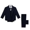 Suits Kid Boy Clothes Gentleman Suit Vest+Shirt+Pants+Bow Tie+Blazer 5Pcs Formal Infant Children Birthday Wedding Party Outfits 231118