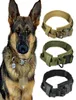 Hundkrage Nylon Justerbar militär taktisk hundkrage Kontrollhandtag Träning Pet Dog Cat Collar Pet Products Q11194551082