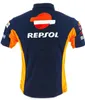 Heren T -shirt 2023 Nieuwe stijl HRC Repsol voor Polo Motocross Team Racing Motorcycle ATV Bike Riding Cotton Polo