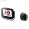 Campainhas Digital Porta Peephole Câmera 4.3 "TFT Visor de Porta Infravermelho Visão Noturna Detecção de Movimento Grande Angular Campainha RecarregávelL231120