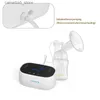 Tiralatte Due motori Doppio tiralatte elettrico LED Smart Touch Estrattore di latte a basso rumore Produzione di accessori per l'allattamento al seno Q231120