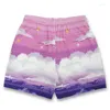 Shorts pour hommes Kinetic Hommes Summer Casual Sports Pantalons Quarter Mesh Bermuda Impression Respirant Lâche