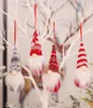 Ręcznie robione świąteczne gnomy ozdoby pluszowe szwedzkie tomte santa figurka skandynawska choinka dekoracja dekoracji domu OWF2196237805
