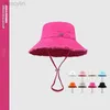 Projektant kapelusz Casquette Jacquemes Bucket Hat Summer mycie Big Brim Fisherman Hat Holiday Burr Sling Sunshreen Hat Hat