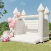 13x13ft White Bounce House Inflatable Commercial Bouncy Castle Wedding Bouncer Inflatable Castles Bounce Combo For Adults