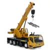 CARRO RC RC RC Crane Truck Model Engineering Toys for Children Birthday Natal Presente Controle remoto Derrick Freight Elevador 230419