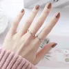 2 mm tunn stapelbar ring rostfritt stål vanligt band knuckle midi ring för kvinnor flicka