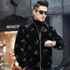 ファッションデザイナーとウールの肥厚ライトブラックブラックコート2023春と秋の男子新しいサイズの韓国語バージョンのトレンドコートのジャケット