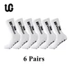 الجوارب الرياضية 6pairs Lot 2023 مضاد للانزلاق Tapedesign Football Mid Galf Non Slip Slip Sport Sport Cycling Mens Sock EU38 45 231118