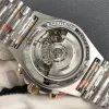 GF Montre de Luxe Uhr mit Durchmesser von 42 mm Asia-7750 Uhrwerk integrierter runder abgeschrägter Griff Zifferblatt 316L Stahl Bügelknopf Rolle feine Kette wasserdicht