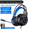 Fones de ouvido para celular G58 G60 Fone de ouvido para jogos 7.1 estéreo SVirtual Surround Bass fone de ouvido com microfone luz LED para computador PC Gamer dobrável YQ231120