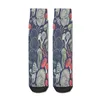 Men's Socks Mystical Fungi Midnight Blue Background Mushroom Mushrooms Forest Straight Male Mens Women Autumn Stockings