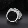 Wedding Rings Fine Jewelry VVS1 With Certificate Star Rings For Men 925 Sterling Silver Rings Hip Hop Jewelry231118