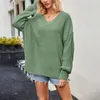 Women's Sweaters Sweater European And American Wear Reversed Off Shoulder Knit Pullover