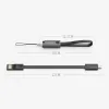 Mini Keychain USB -kabel 2.4a snel opladen Micro Type C Charger Data Cable Cord voor Huawei Samsung Xiaomi Android -telefoons