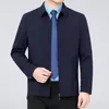 Chaquetas para hombre de manga larga de color sólido, simples y versátiles, esta chaqueta tiene un aspecto elegante que nunca pasa de moda.