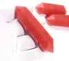 1 pz Pietra naturale di fusione rossa cristallo Quarzo Bacchetta a doppia terminazione Punti Guarigione sei pietra prisma doppia punta quarzo rosso fusione c3397416
