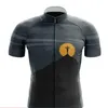 Giacche da corsa Stampa digitale Abbigliamento da bicicletta Pro Team Manica corta Maglia da ciclismo con tasca Abbigliamento da uomo Camicia da bici estiva Top da MTB