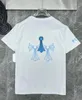 Erkekler İçin Erkek Tişörtler Tasarımcı Yaz Gömlekleri Kısa Kol Baskı Çapraz Mektup Üst Tees Marka Klasik Tee Asya Boyut