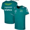 2023 Popolare Aston Martin F1 T Shirt Fernando Alonso Formula One Racing Design Felpa girocollo Abbigliamento di alta qualità T-shirt da uomo