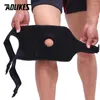 Knee Pads AOLIKES 1PCS Mountaineering Pad With 4 Springs Support Cycling Protector Mountain Bike Sports Safety Kneepad Brace