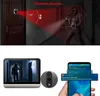 Dörrklockor 3MP WiFi Video Peephole Doorbell Camera 4,3 tums Eye Door Bell Smart Home HD IPS Screen Night PIR Wireless Call for iOS Andriodl231120