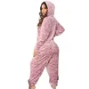 Womens Sleepwear evening dress womens pajamas floral prints long sleeved hoodie jumpsuit family clothing with zipper suitable for autumn and winter SMLXL 231120